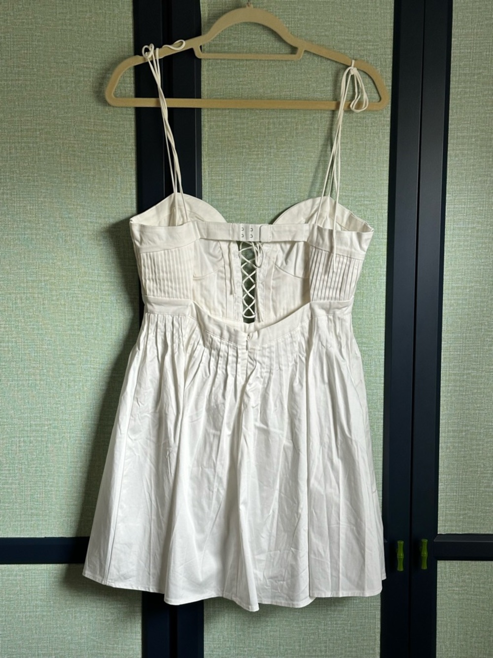 For Love & Lemons Sierra Mini Dress in White, NWT, Size M Bridal Bach Graduation - Picture 8 of 14
